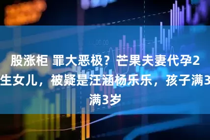 股涨柜 罪大恶极？芒果夫妻代孕2胎生女儿，被疑是汪涵杨乐乐，孩子满3岁